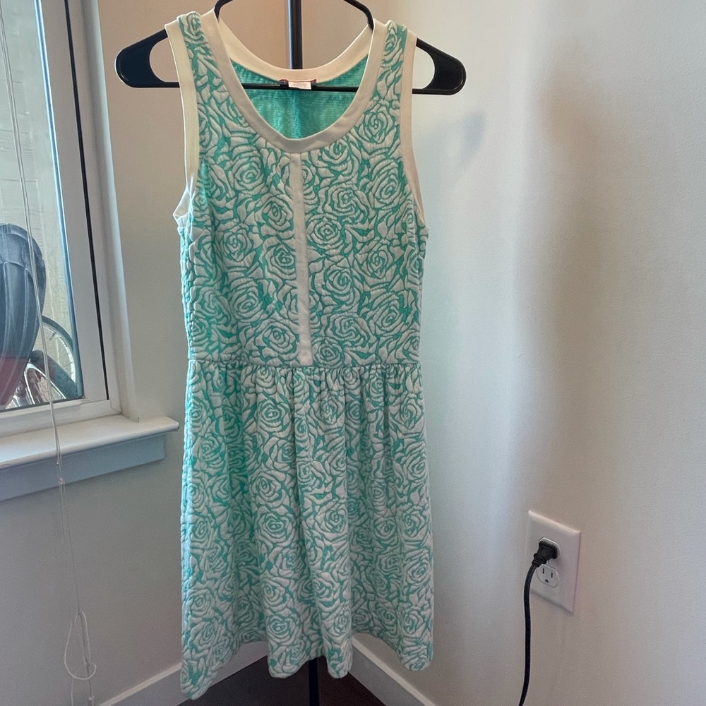 Cute teal and white dress